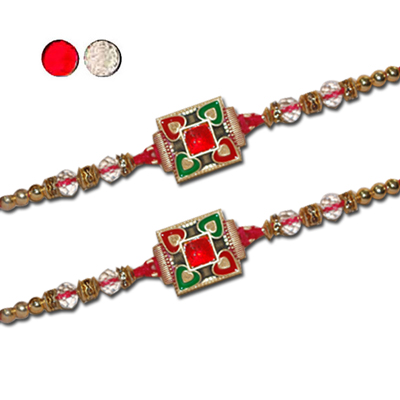 "RAKHIS -AD 4010 A (Single Rakhi), 15 Red Roses Basket - Click here to View more details about this Product